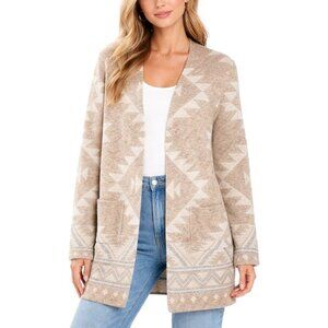 Frye The Cozy Cardigan Oversized Jacquard Aztec Sweater